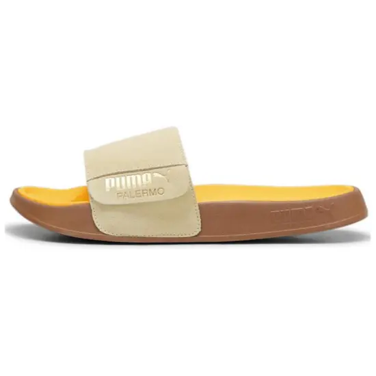 PUMA Leadcat 2.0 Palermo Foil Slides 'Creamy Vanilla PUMA Gold Tangerine Gum'