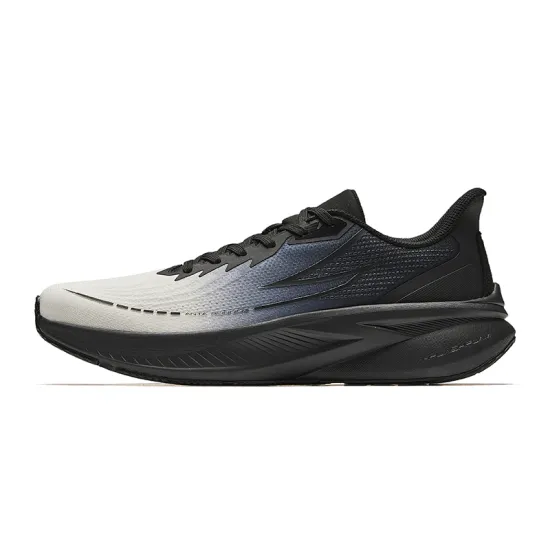 ANTA Running Shoes Men Low-Top Ivory White/Basic Black