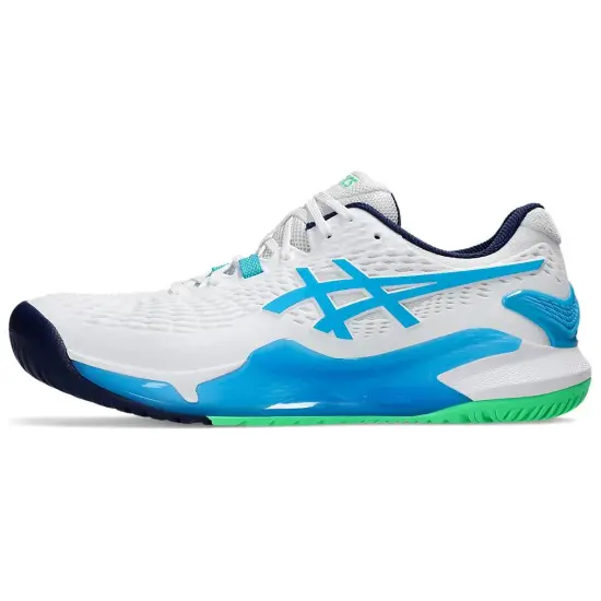 Asics Gel-Resolution 9 Tennis Shoes Men Low-Top White Blue