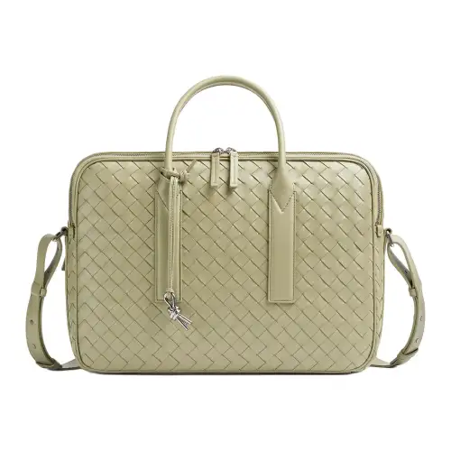 Bottega Veneta Calfskin Briefcase Large Men's Travertine