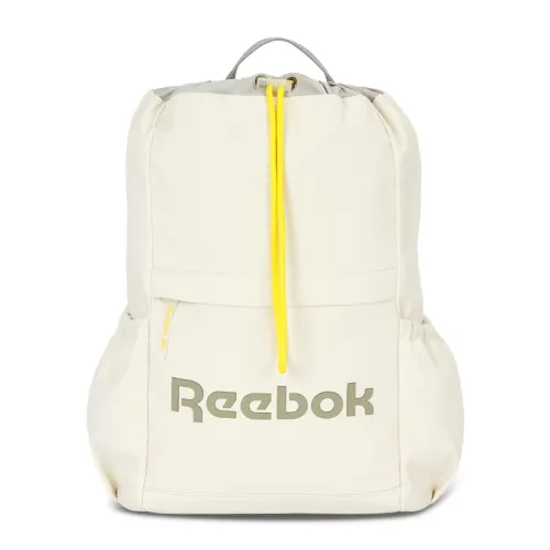 Reebok Fabric Casual Drawstring Backpack Medium Women's Ivory/Light Pink/Matcha Green
