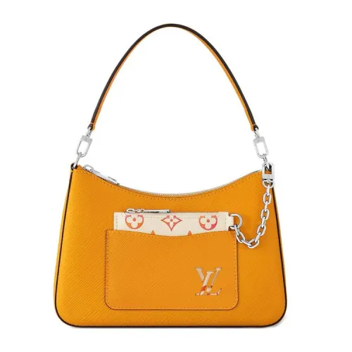 LOUIS VUITTON Fashion Trend Smooth Cow Leather Portable Crossbody Bag, Shoulder Bag Women's Gold