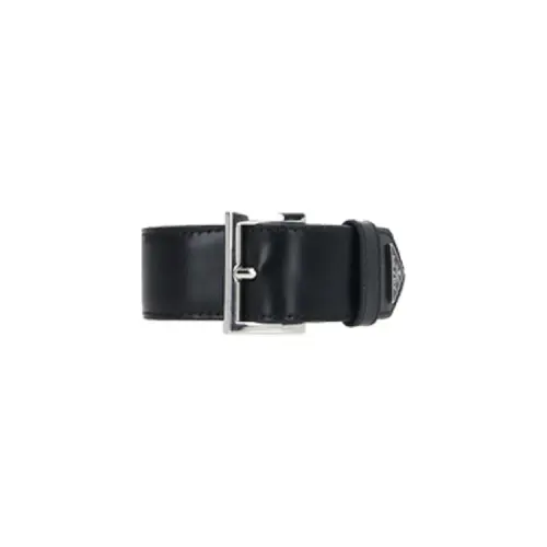 PRADA Calfskin Wristbands Women's Black
