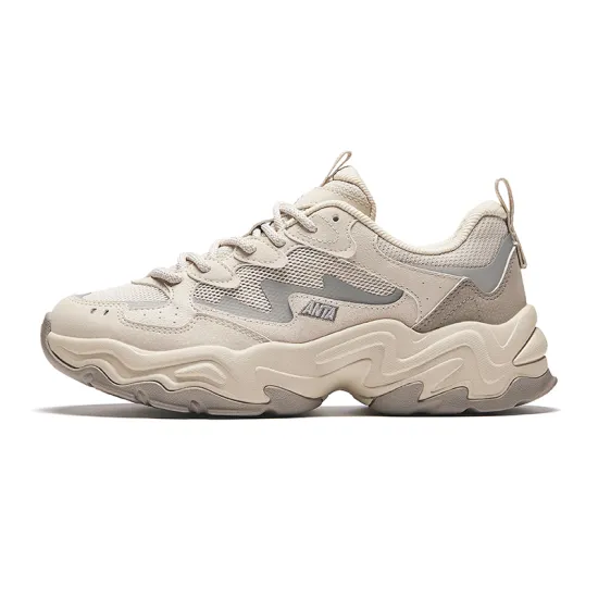 ANTA Life Collection Casual Shoes Women's Low-Top White Limestone/Pine Smoke Gray/Silver