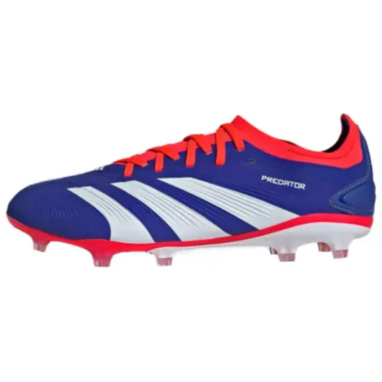 Adidas PREDATOR PRO Soccer Shoes Unisex Low-Top Cloud White/Sun Red/Wakeful Blue