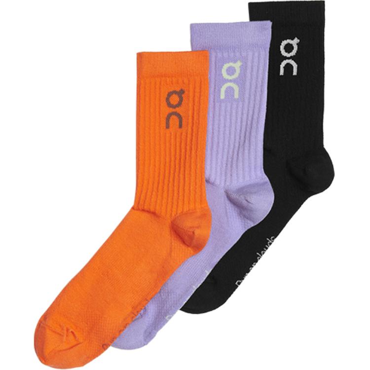 On Mid Calf Socks Unisex 3 Pack