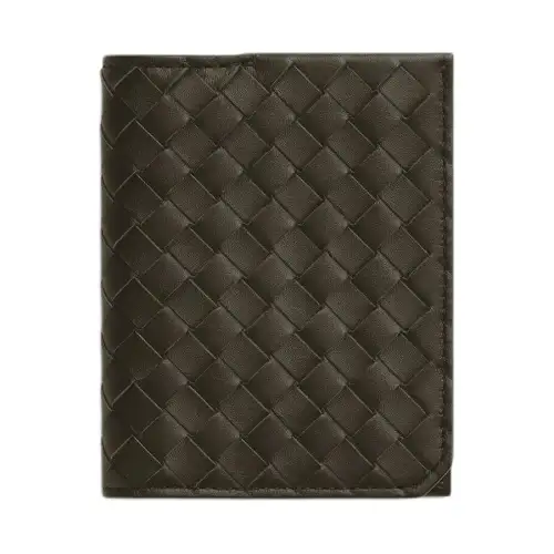 Bottega Veneta Calfskin Card Holder Small Men's Brown