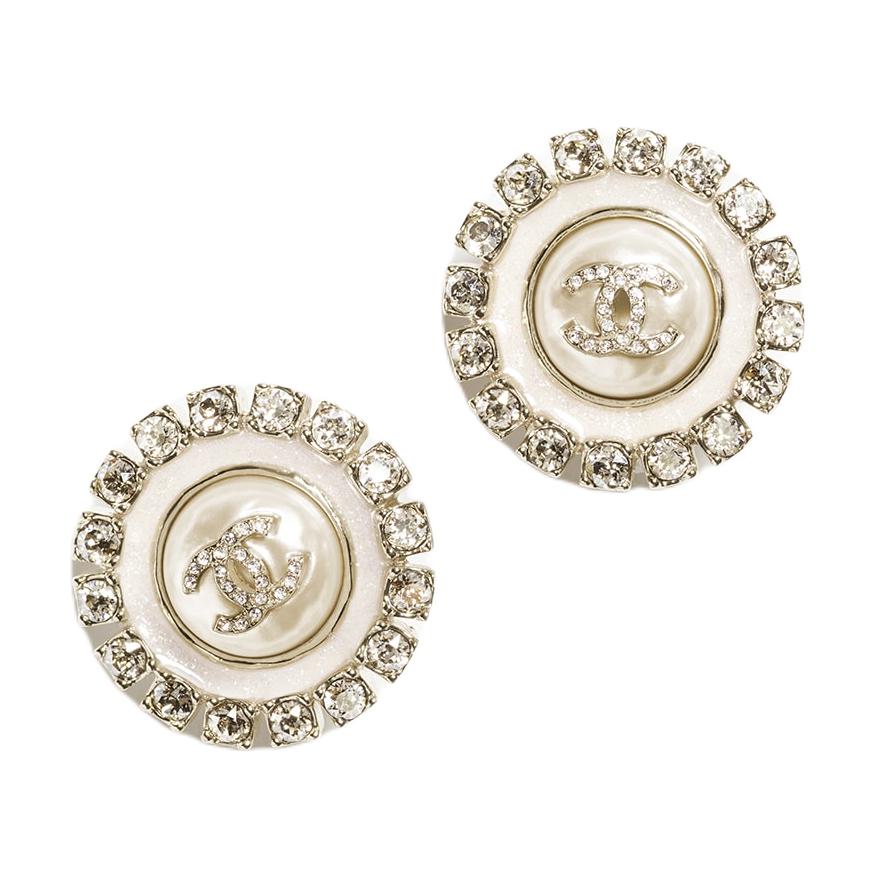 Женские серьги Chanel C (золотистые)