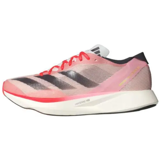 Adidas Adizero Takumi Sen 10 Running Shoes Women's Low-Top White Pink/Black