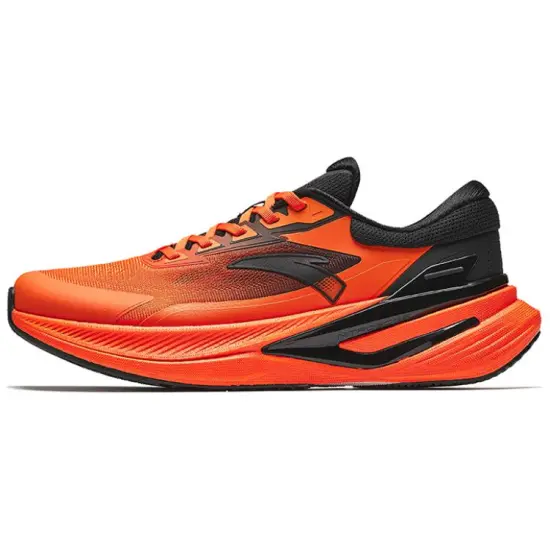 Anta Cushioning Low-Top Running Shoes Men's Orange Black