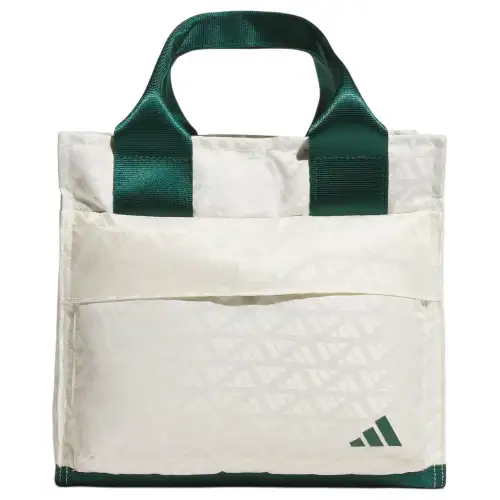 Adidas Recycled Polyester Handbag Unisex Jade White & Forest Green