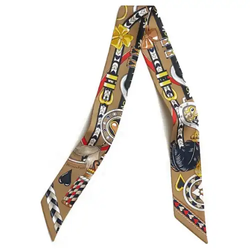HERMES Silk Scarves Women's Multicolor