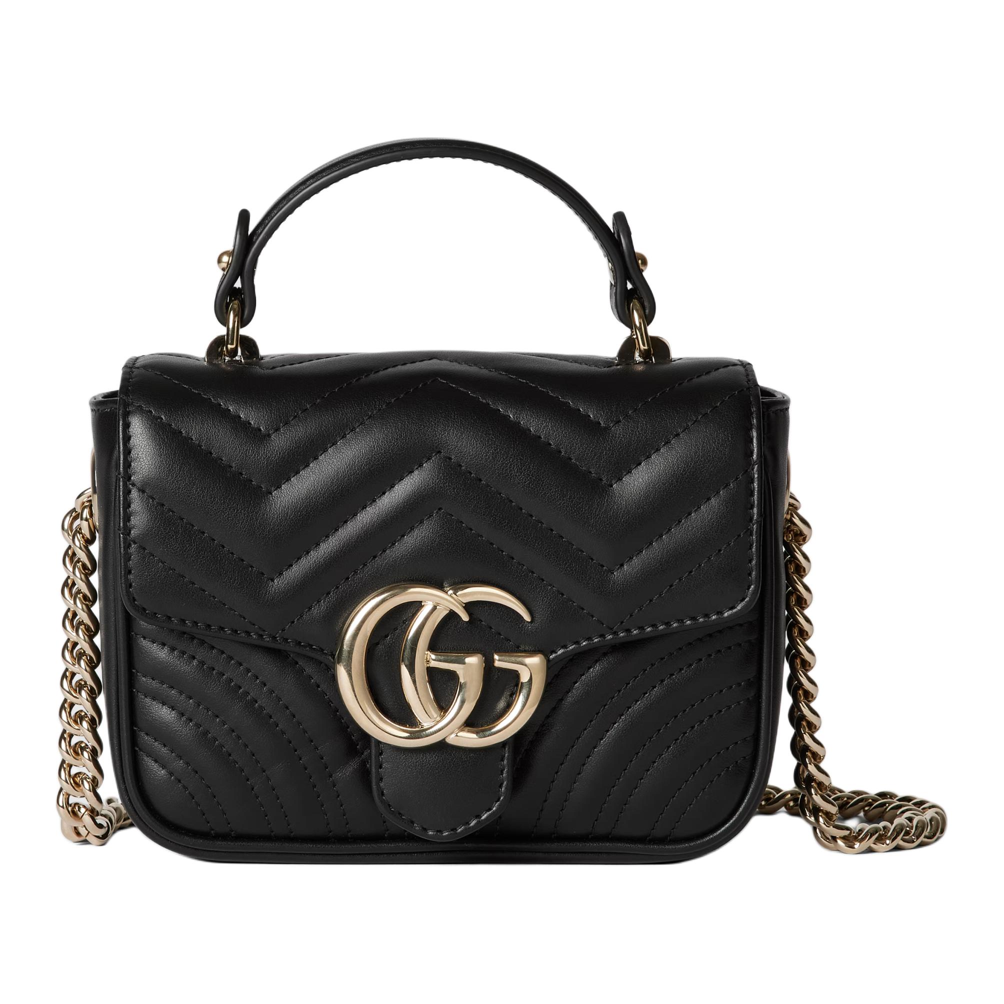 Женская сумка Gucci GG Marmont (черная)