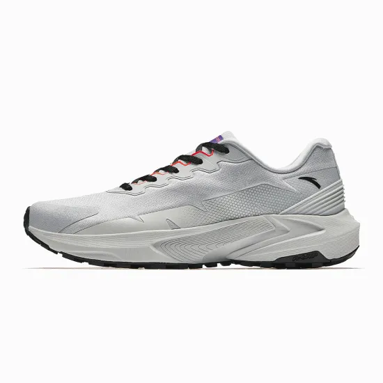 ANTA Running Shoes Men Low-Top Wheat Straw Gray/Papyrus White