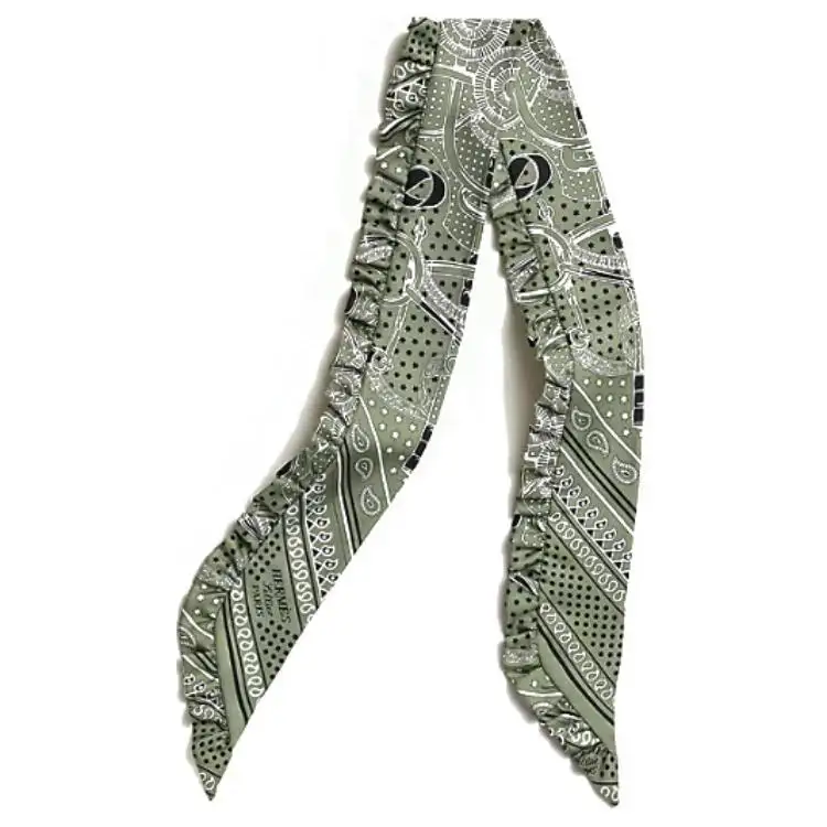 HERMES Silk Scarves Women's Green