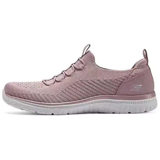 Skechers Cushioning Wear-Resistant Low-Top Running Shoes Women's Pink