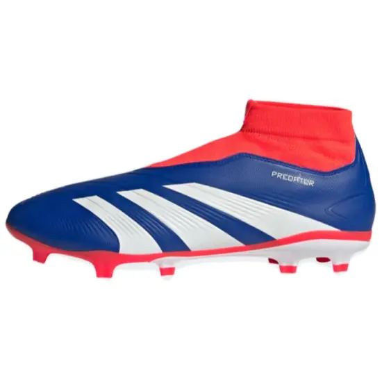 Adidas PREDATOR LEAGUE Soccer Shoes Unisex Mid-Top Clear Blue/Cloud White/Sun Red