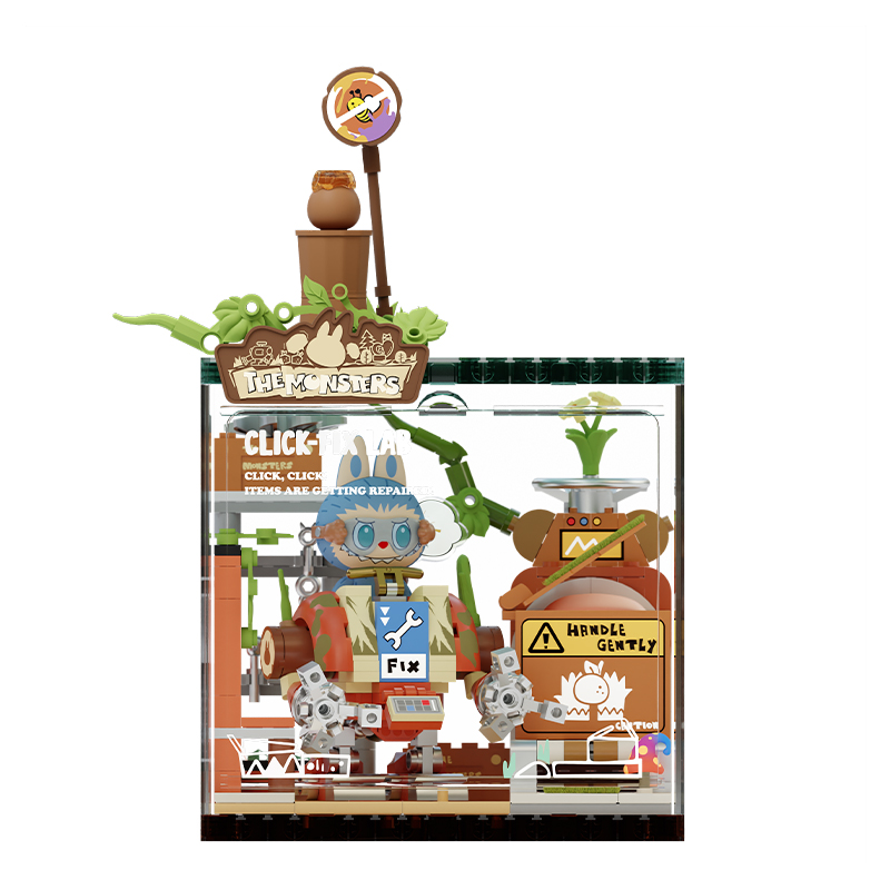 POP MART LABUBU THE MONSTERS Forest Secret Base Series Building Blocks Trendy Derivatives