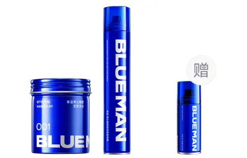 PRIME BLUE Men's hair spray, three dimensional wax, long-term effect, 420 ml, 90g, 90g