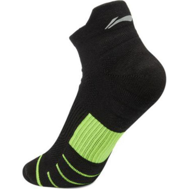 Li Ning Fitness Series Running Socks Ankle Socks Unisex Black