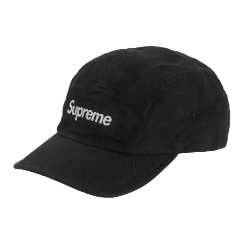 Supreme Linen Fitted Camp Cap