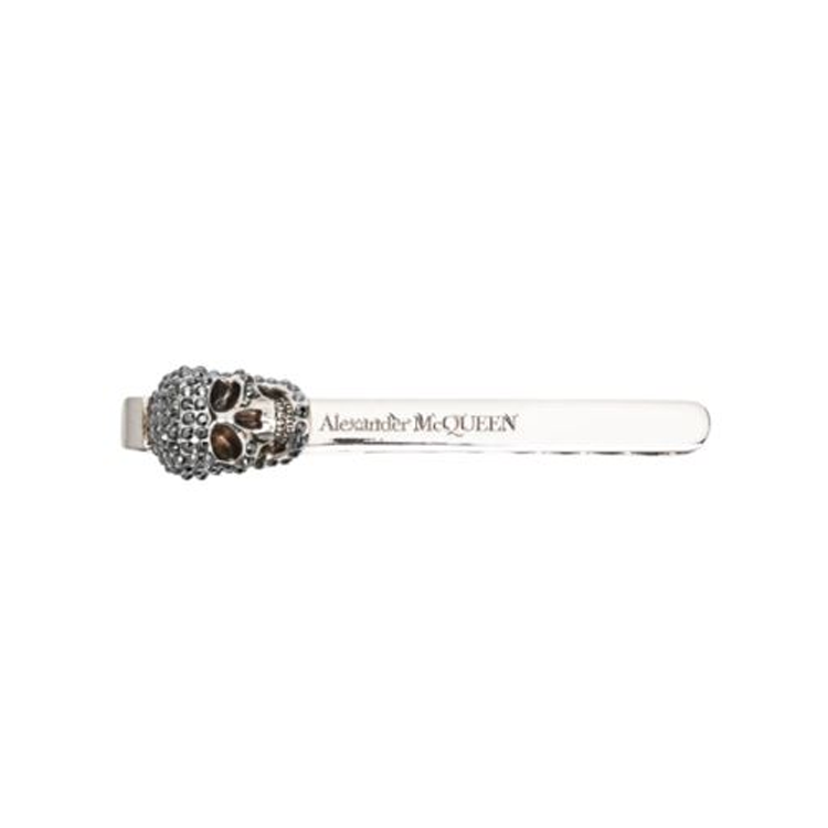Мужская заколка для волос Alexander McQueen (серебряная)