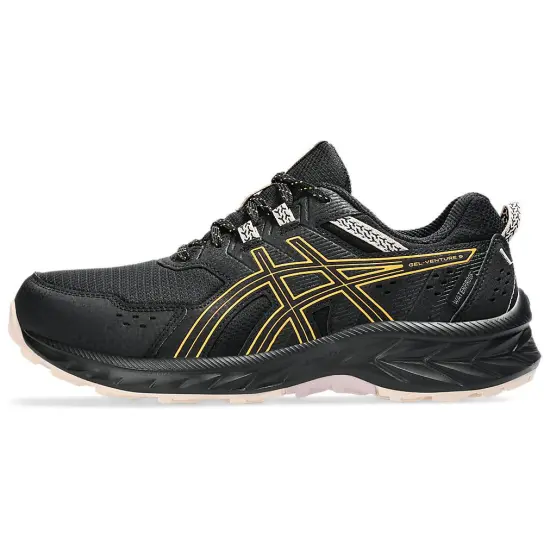 Asics Gel-Venture 9 Running Shoes Unisex Low-Top Black Yellow