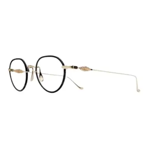 Chrome Hearts Irregular Shape Prescription Glasses Unisex Black