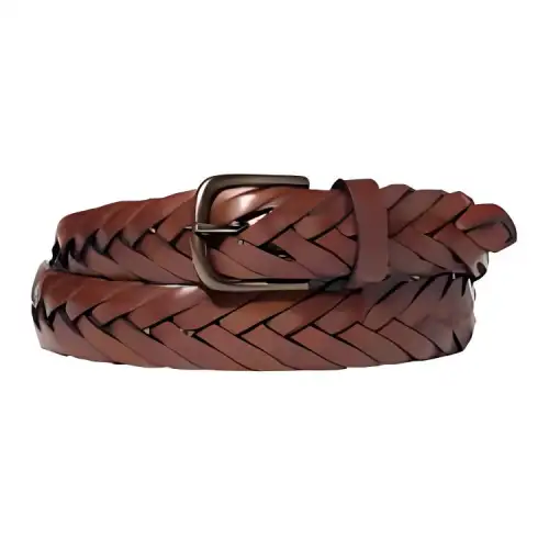 UNIQLO Cow Leather Belts Men's Black/Umber Width 3cm