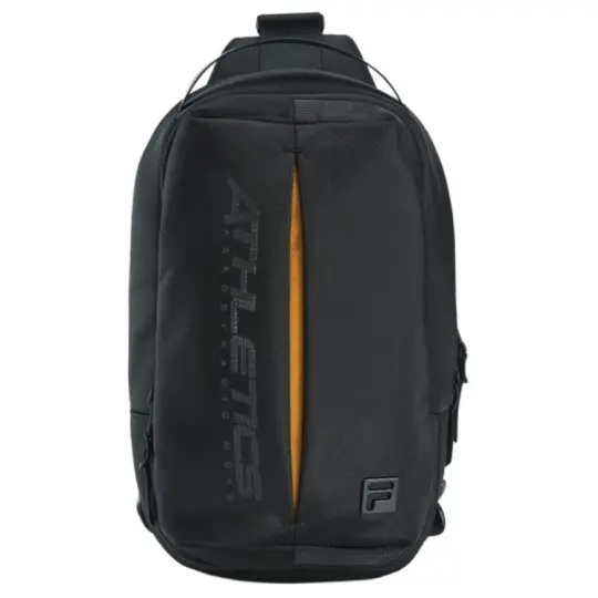 FILA Fabric Crossbody Bag, Sling Bag Extra Small Men's Pitch Black