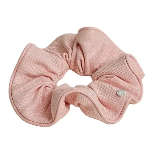 HERMES Claudia Plein Air Cotton Hair Tie Women's Pink