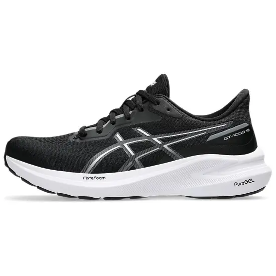Asics GT-1000 13 Running Shoes Unisex Low-Top Black White