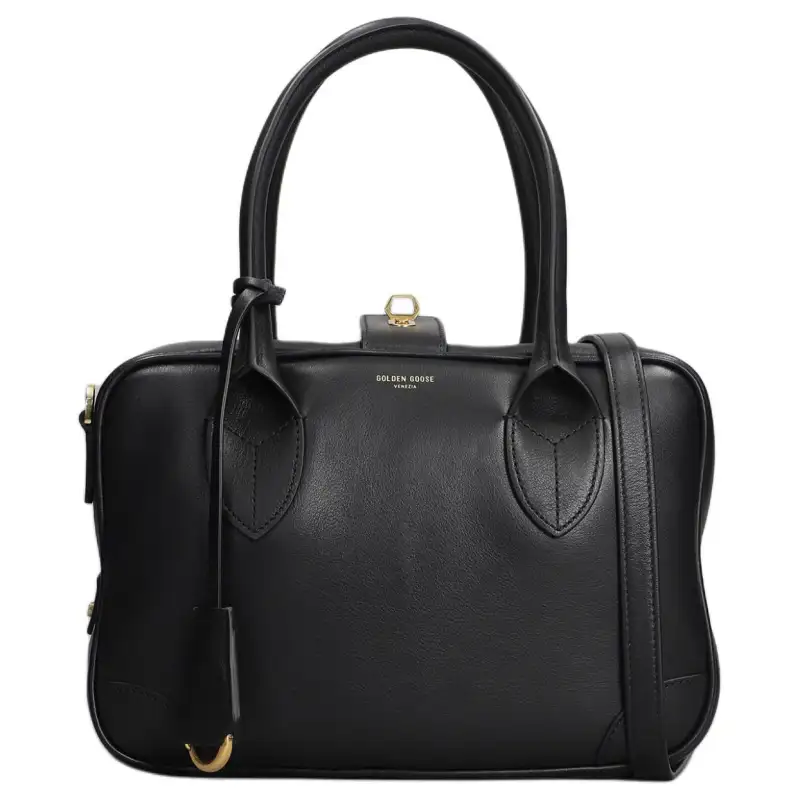 Golden Goose Deluxe Brand Logo Printed Zipped Tote Bag