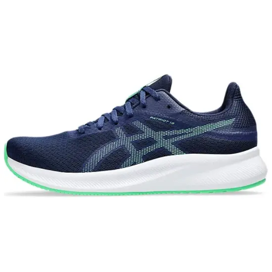 Asics Patriot 13 Cushioning Anti-Slip And Wear-Resistant Low-Top Casual Running Shoes Men's Blue