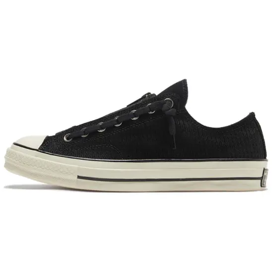 Converse Chuck 70 Zip Low 'Embossed Suede - Black Egret'