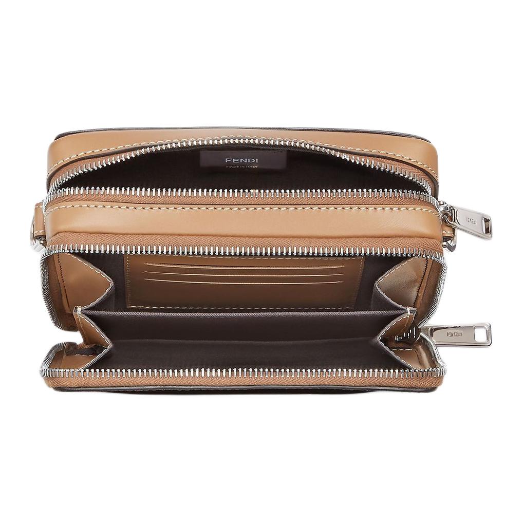 Мужская сумка Fendi 7M0357-AFF2-F1HRM (бежевая) — фото 4