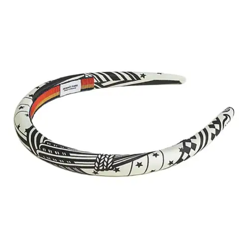 HERMES Silk Headbands Women's Multicolor