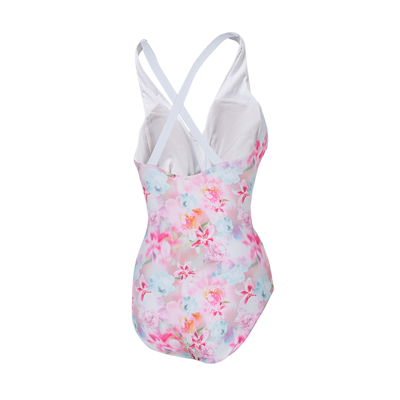 Speedo One piece Swimsuit Women’s White Pink