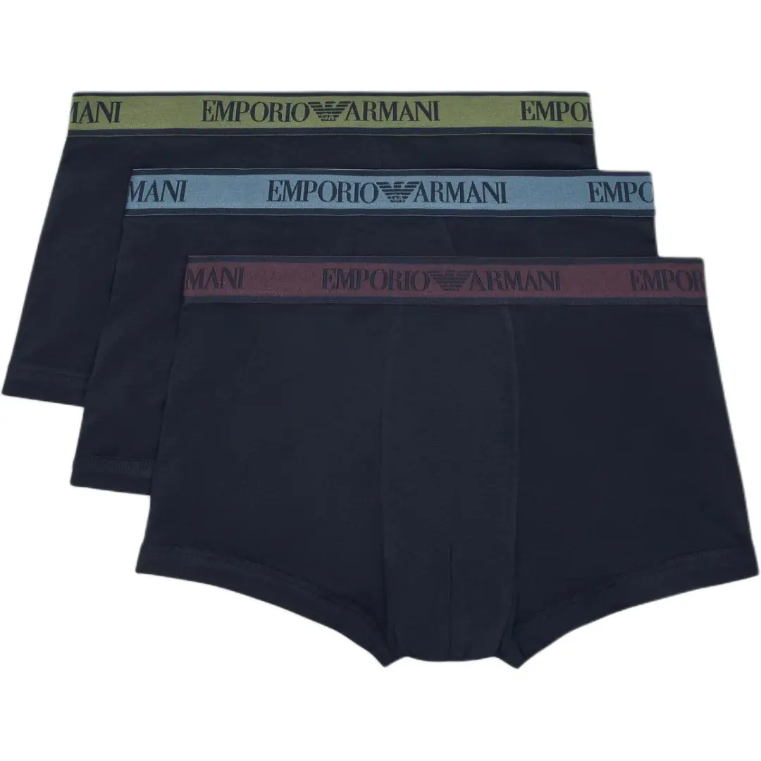 EMPORIO ARMANI Three pack Of Boxer Briefs With Core Logo Waistband