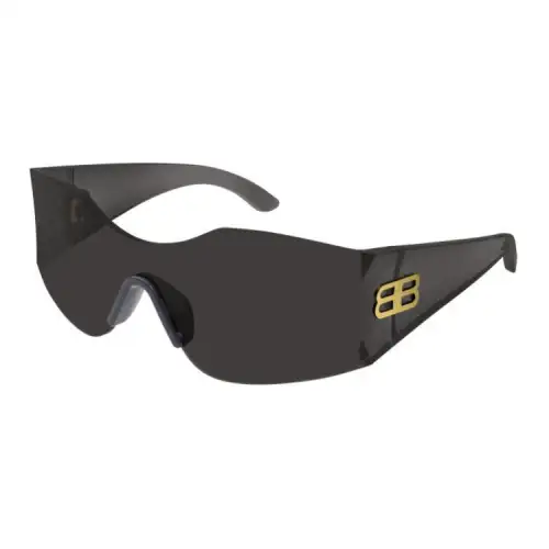 Balenciaga Injection Molded Irregular Shape Sunglasses Unisex Black