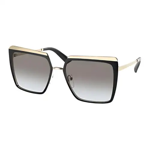 PRADA Irregular Shape Sunglasses Women's Black