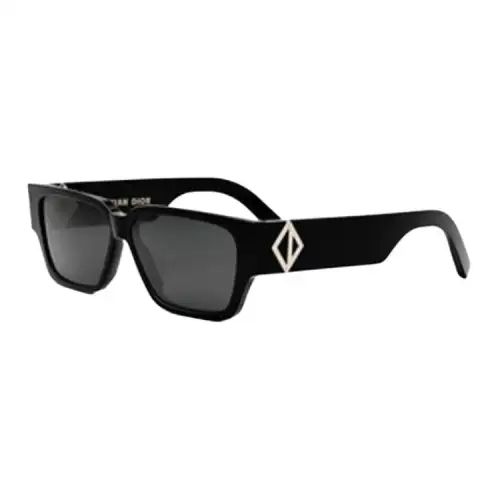 DIOR Irregular Shape Sunglasses Men's Black