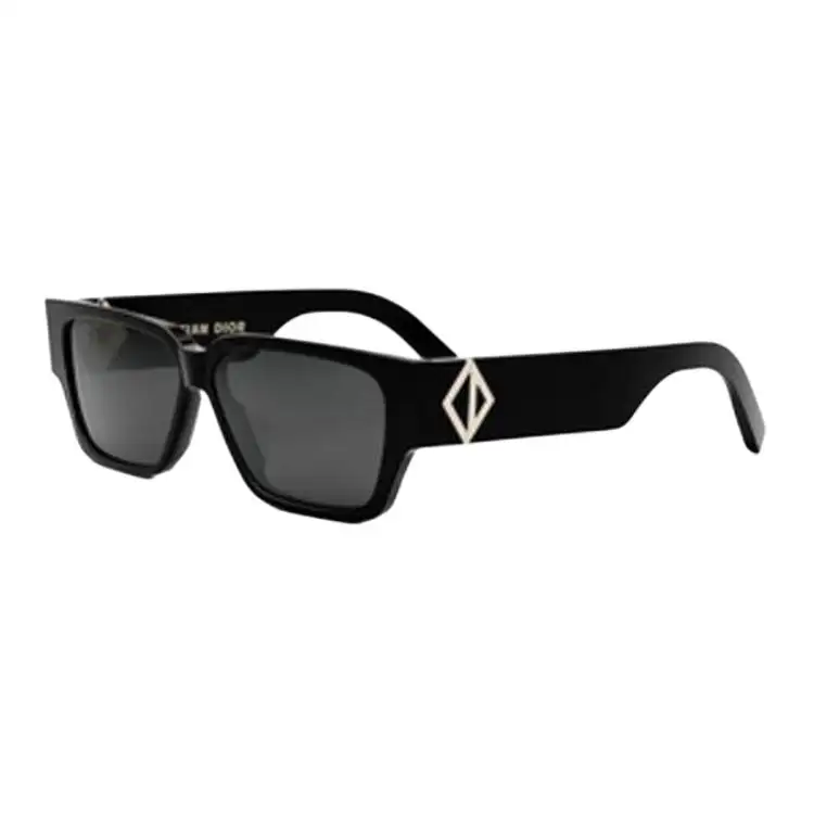 DIOR Irregular Shape Sunglasses Men's Black