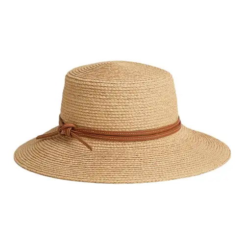 HERMES Swift Raffia Hats & Caps Women's Natural Color/Gold