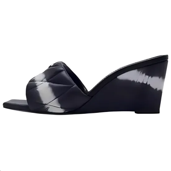 COACH Abrasion-Resistant Slide Slippers 7cm Women's Black