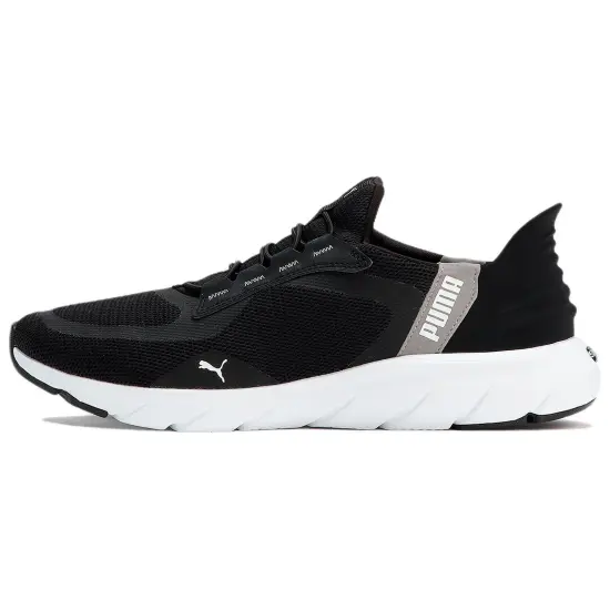 PUMA Softride Running Shoes Unisex Low-Top Black White