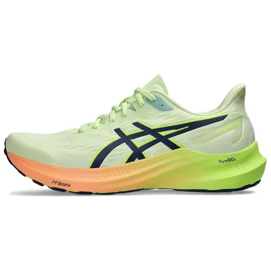Asics GT 2000 12 Low Top Running Shoes Men's Green Blue
