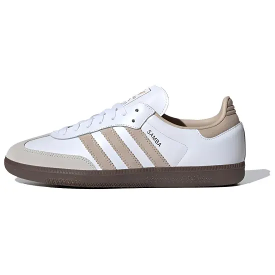 Adidas Originals SAMBA OG Skateboard Shoes Unisex Low-Top White Brown