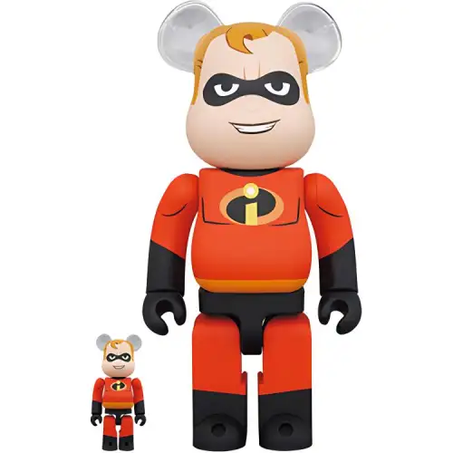 BE@RBRICK 400%100% The Incredibles Mr. Incredible Bob Collection Trendy Doll 7cm/28cm