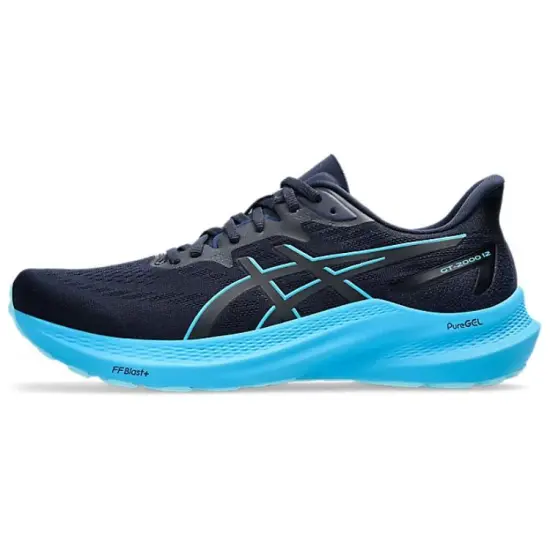 Asics GT-2000 12 Running Shoes Men Low-Top Black Blue